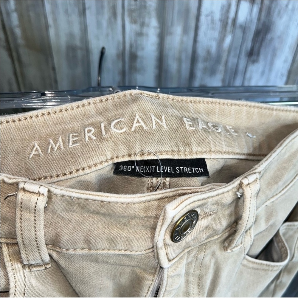 American Eagle Khaki 360 Next Level Stretch High Rise Jegging - Picture 6 of 8